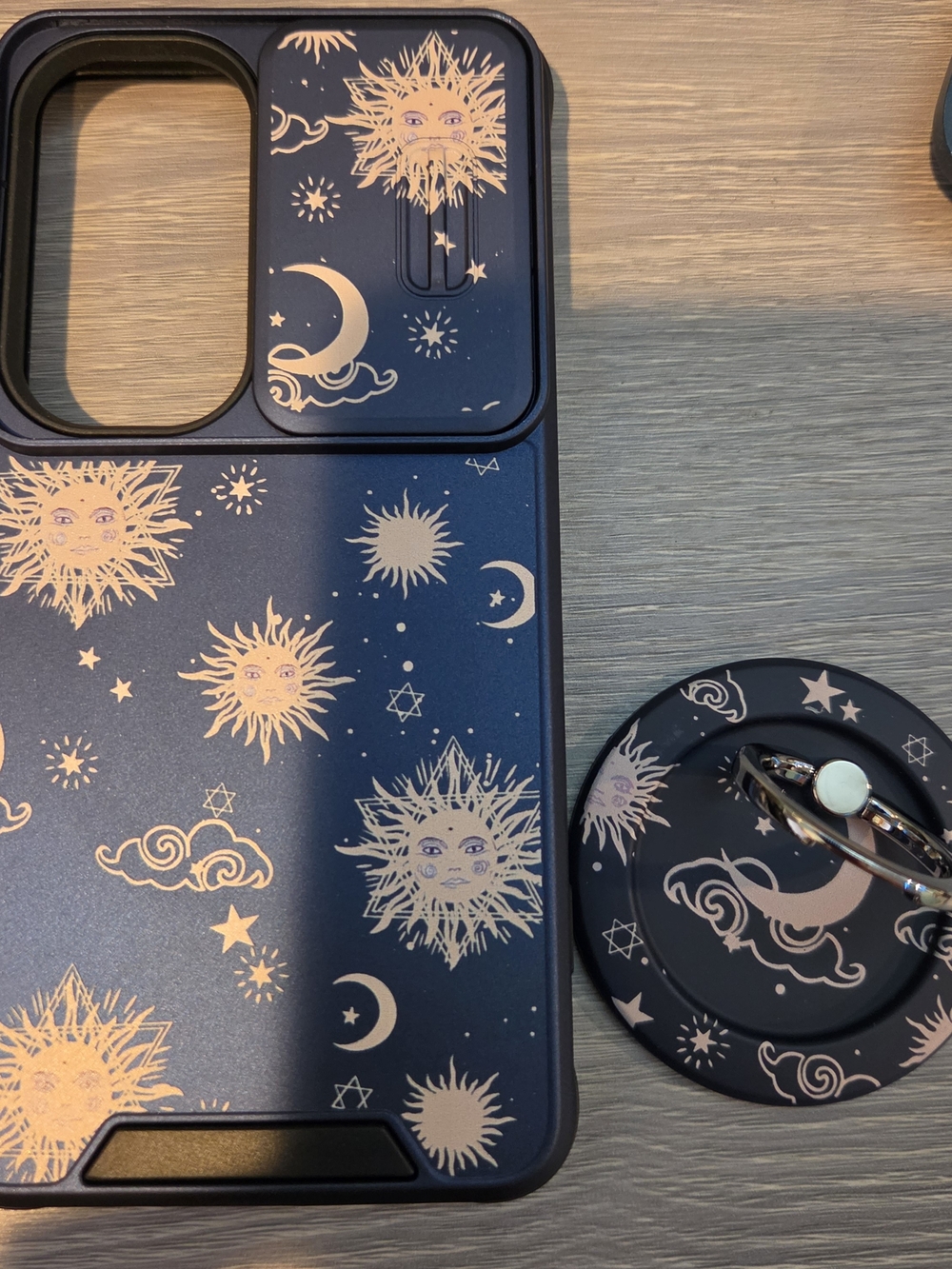 Samsung S26 Celestial Phone Case with Matching Ring Holder